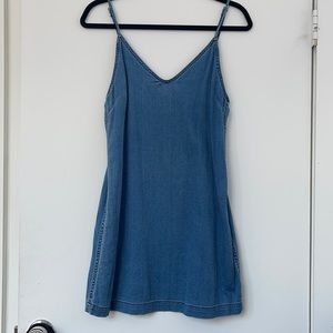 Aritzia Wilfred Free Denim Slip Dress
